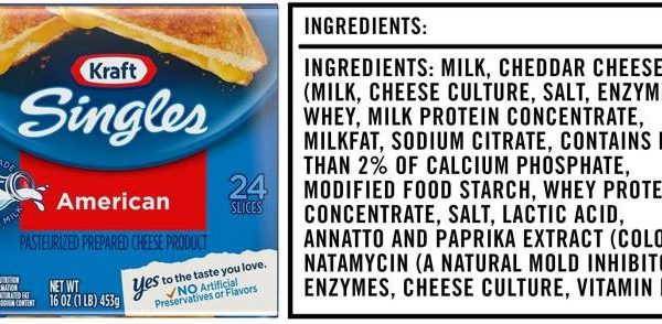 One slice american cheese nutrition