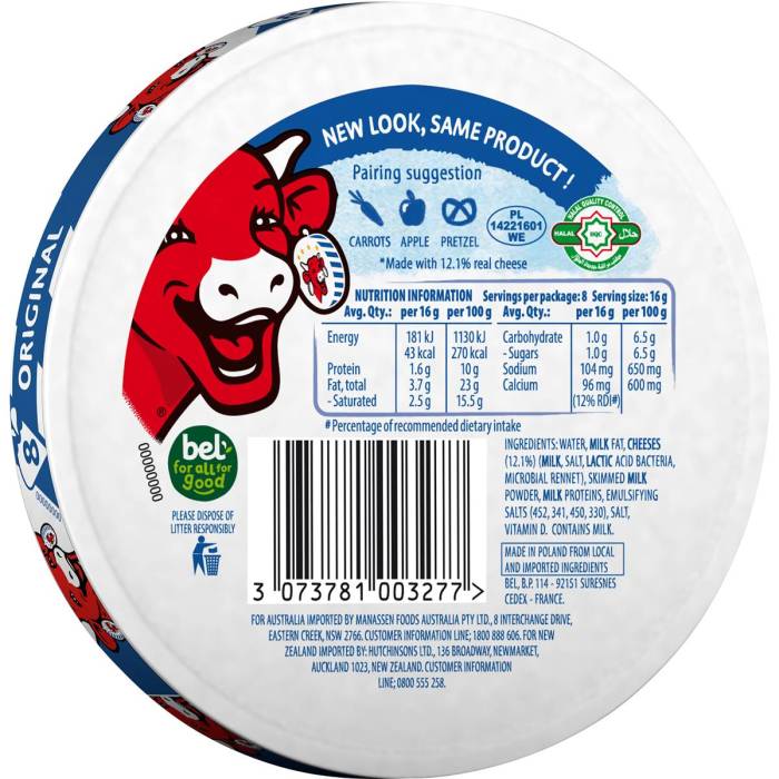 Light laughing cow cheese nutrition