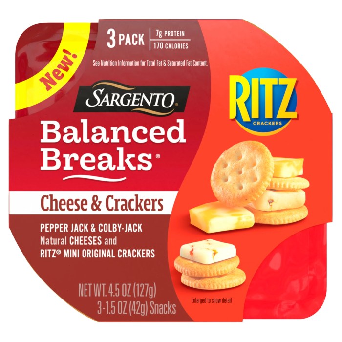 Sargento balanced breaks cheese and crackers nutrition