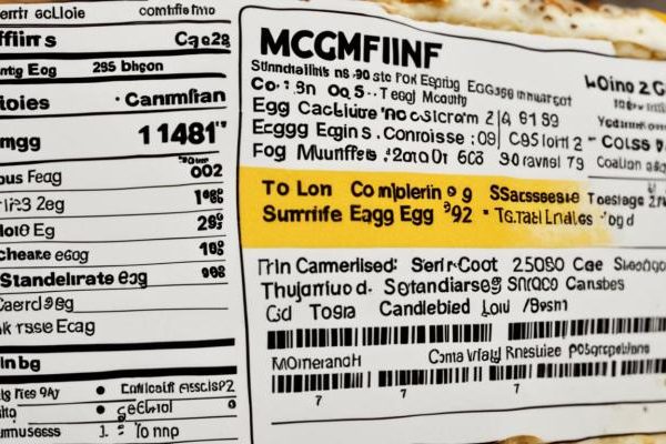 Egg cheese mcmuffin nutrition