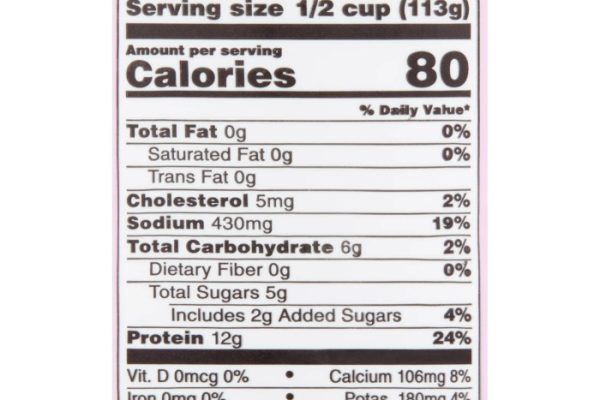 Nutrition facts cottage cheese low fat