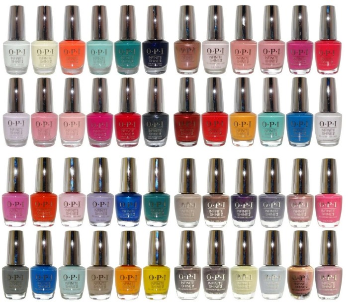 Opi nail polish colors shine infinite bottles repeat random out