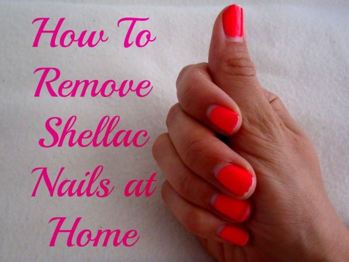 How do i remove shellac nail polish at home