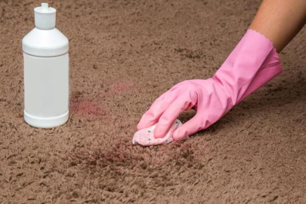 How to get nail polish off of a rug