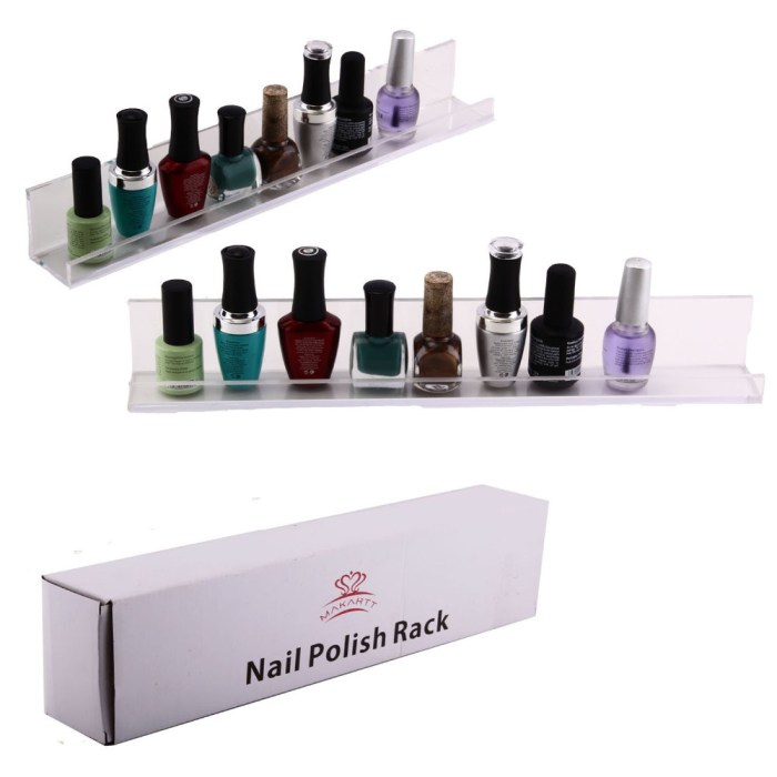 Wall nail polish holder