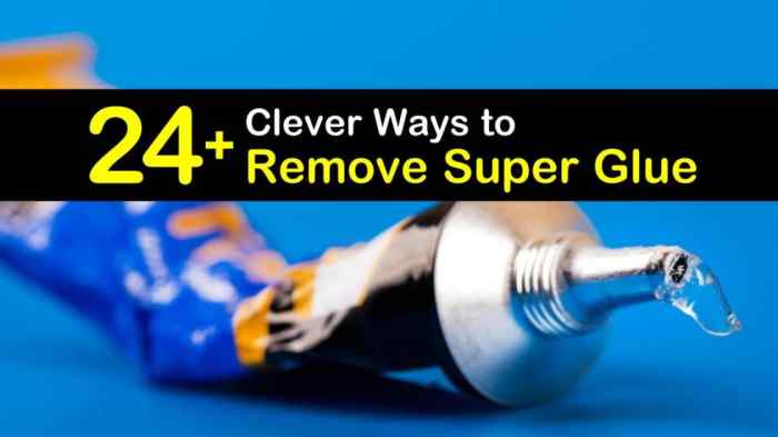 Can nail polish remover remove super glue