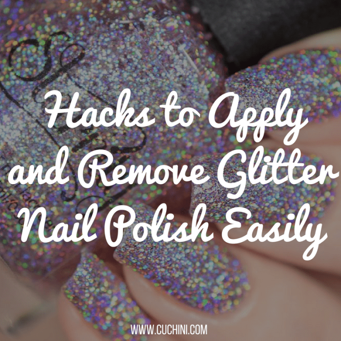 How do you remove glitter nail polish