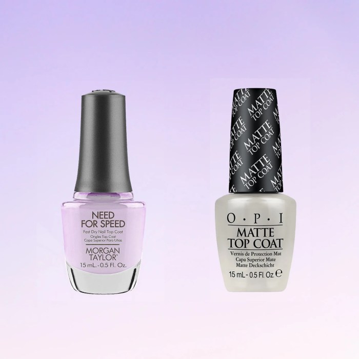 Top coat nail polish quick dry